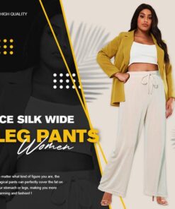 Sueea®【මව්වරුන්ගේ දින ප්‍රවර්ධනය-50% අඩුවෙන්】Ice Silk Wide Leg කලිසම් කාන්තා