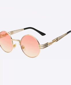 2 Chainz Vintage Sunglasses - Steampunk Round Shades