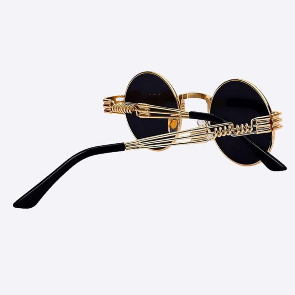 2 Chainz Vintage Sunglasses - Steampunk Round Shades