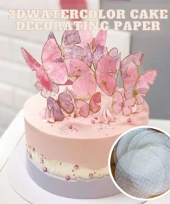 [PROMO30%OFF] 3D WATER COLOR CAKE DECORATING PAPER