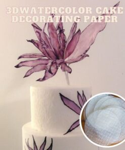[PROMO30%OFF] 3D WATER COLOR CAKE DECORATING PAPER