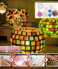 DIY Mosaic Candle Holder Kit