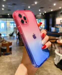 New Gradient Color Two-In-One Anti-Fall Mobile Phone Case