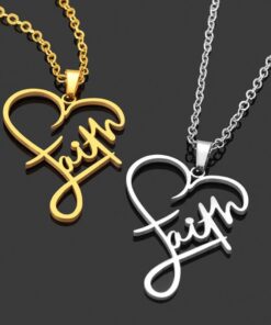 Faith Heart Necklace