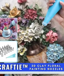 [PROMO 30%] Craftie™ 3D Clay Floral Painting Nozzles