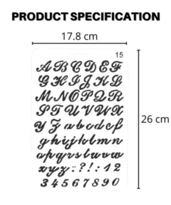 [Promo 30% OFF] Decora™ Calligraphy Cookie Stencils