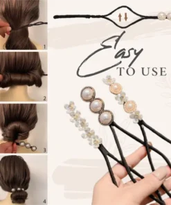 Vintage Pearl Hair Bun Maker