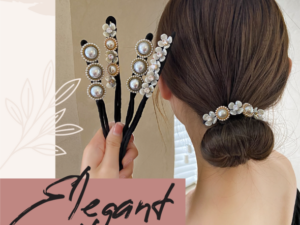 Vintage Pearl Hair Bun Maker