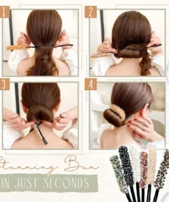 GlamBun™ - Rhinestone Bun Maker
