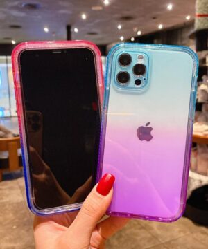 New Gradient Color Two-In-One Anti-Fall Mobile Phone Case