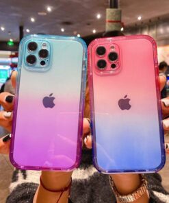 New Gradient Color Two-In-One Anti-Fall Mobile Phone Case