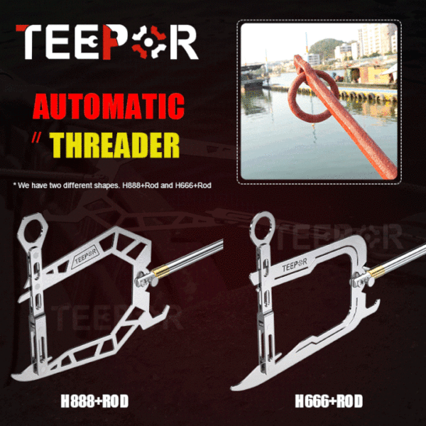 Teepor® - Hook Dock ອະເນກປະສົງ - ຮູບຊົງເພັດ + Rod