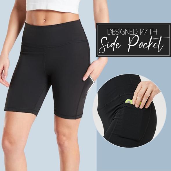 Ice Silk Waist Shaping Workout Shorts