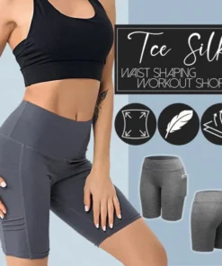 Ice Silk Waist Shaping Workout Shorts