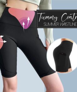 Ice Silk Waist Shaping Workout Shorts