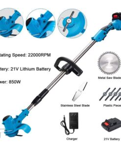 Portable Smart Wireless Electric Lawn Mower Trimmer Edger