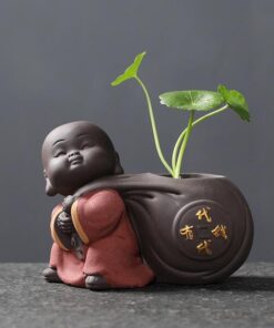 Ceramic Tea Pet Ornaments Buddha Enlightened Statue