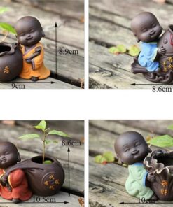 Ceramic Tea Pet Ornaments Buddha Enlightened Statue