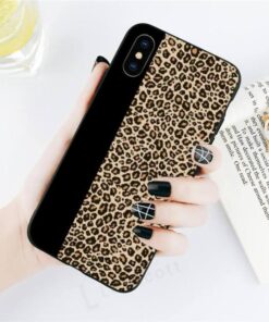 BRIGHT DIAMOND LEOPARD PRINT PHONE CASE