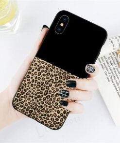 BRIGHT DIAMOND LEOPARD PRINT PHONE CASE