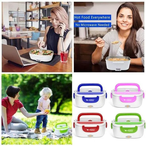 Portable Heated Electric Lunch Box 2 IN 1 - For Car,Truck,School and Work📢 50% OFF