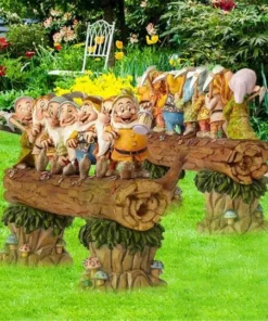 【1:3 ratio handmade】Seven dwarf trees gnome decorate the garden