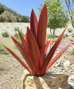 Pure metal+Hot Sales 50% Off-Red Tequila Agave-Perfect for garden decoration
