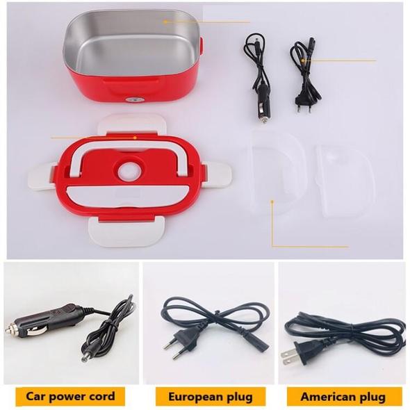 Portable Heated Electric Lunch Box 2 IN 1 - For Car,Truck,School and Work📢 50% OFF