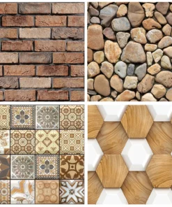 Stones3DWallpaper, three-dimensional sticker wallpaper, in imitation stone