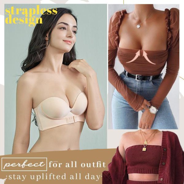 🔥PAGPALIT 2 SAVE $10🔥Strapless Front Buckle Lift Bra