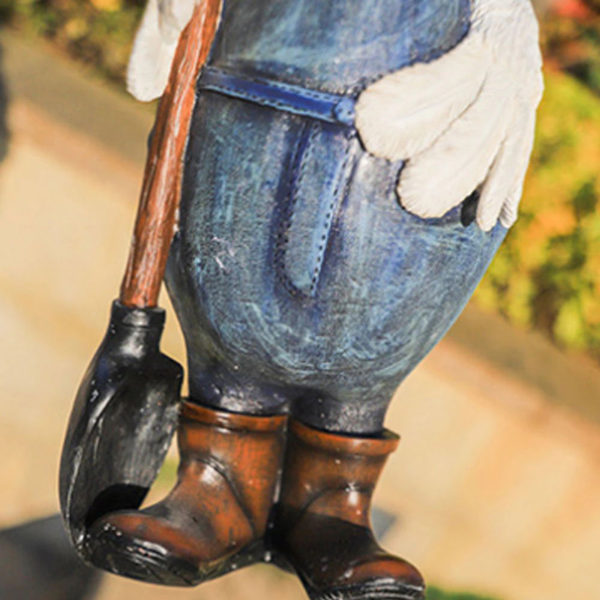 Estátua de animal de jardim com enfeites de pato de resina Mycolla™