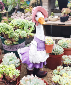 Estatua de animal de jardín con adornos de pato de resina Mycolla™