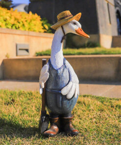 Zithunzi za Mycolla ™ Resin Duck Ornaments Garden Animal Family