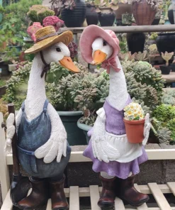 Mycolla™ Resin Duck Ornaments Garden Animal Statue