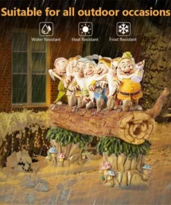 【1:3 ratio handmade】Seven dwarf trees gnome decorate the garden