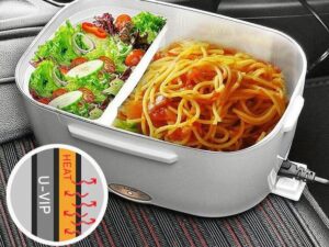 Portable Heated Electric Lunch Box 2 IN 1 - For Car,Truck,School and Work📢 50% OFF