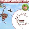 🔥50% TLHOKOMELO KAJENO🔥Red Berries Hummingbird Feeder