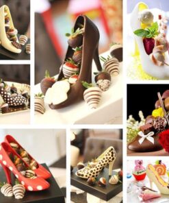 (50% Gbanyụọ) Chocolate High Heels Mold Set-zụta 3 Mbupu efu