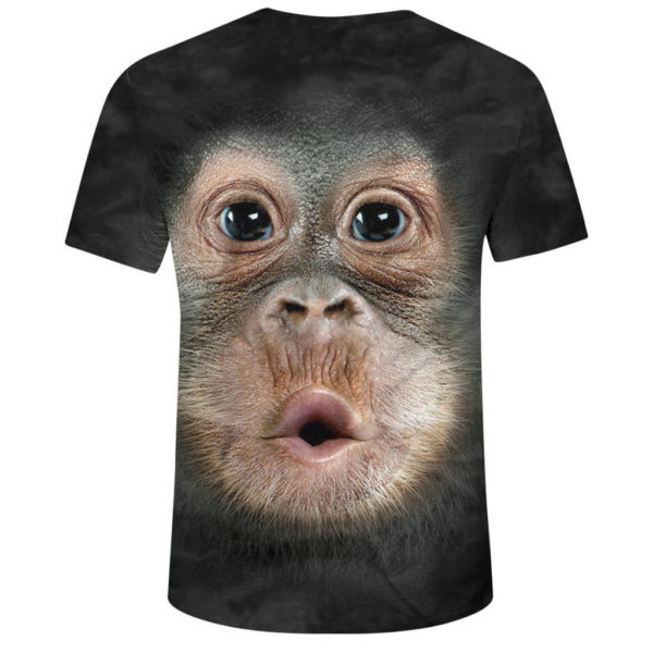 Diyariya Roja Bav✨ T-Shirt Orangutan Funny Animal Mens Printed 3D