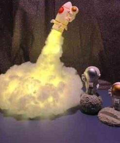 Speċjali DIY LED Clouds Rocket Astronawt Lampa tal-Komodina
