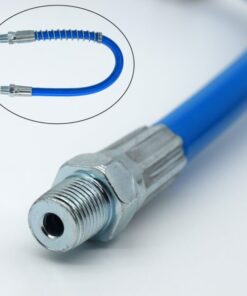 Hose Kit High-Pressure 10000PSI Grease Gun Coupler Coupling End Fitting 1/8” NPT Adapter Connector Lock-On Tool Accessories