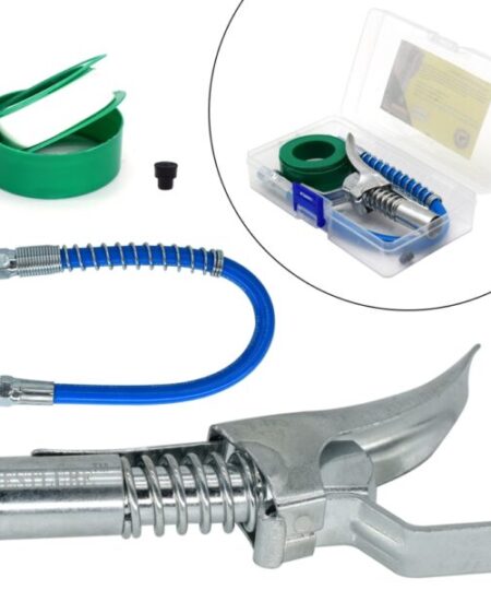 Hose Kit High-Pressure 10000PSI Grease Gun Coupler Coupling End Fitting 1/8” NPT Adapter Connector Lock-On Tool Accessories