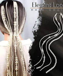 Pearl Tassel Hair Braid Chains
