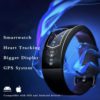 Curved Smart Watch with 24/7 Heart Tracking
