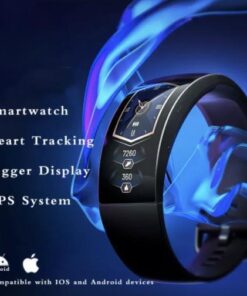 Curved Smart Watch with 24/7 Heart Tracking