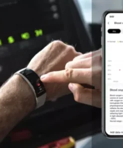 Curved Smart Watch with 24/7 Heart Tracking