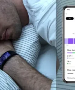 Curved Smart Watch with 24/7 Heart Tracking