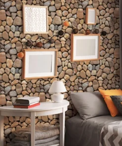 Stones3DWallpaper, three-dimensional sticker wallpaper, in imitation stone