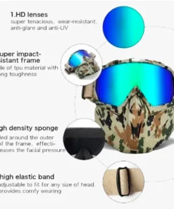 Winter Sports Ski Mask - Double-Layer Lens & Breathable