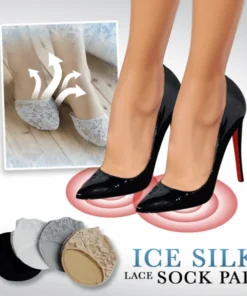 Ice Silk Lace Sock Pad
